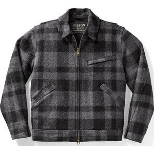 FILSON Mackinaw Wool Work Jacket - Men's - Grey Plaid - Medium